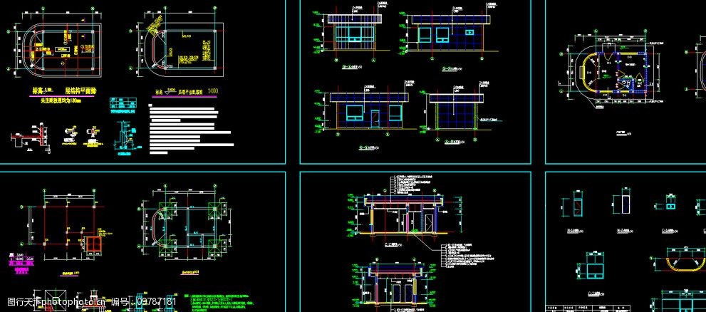 门卫结构总图图片