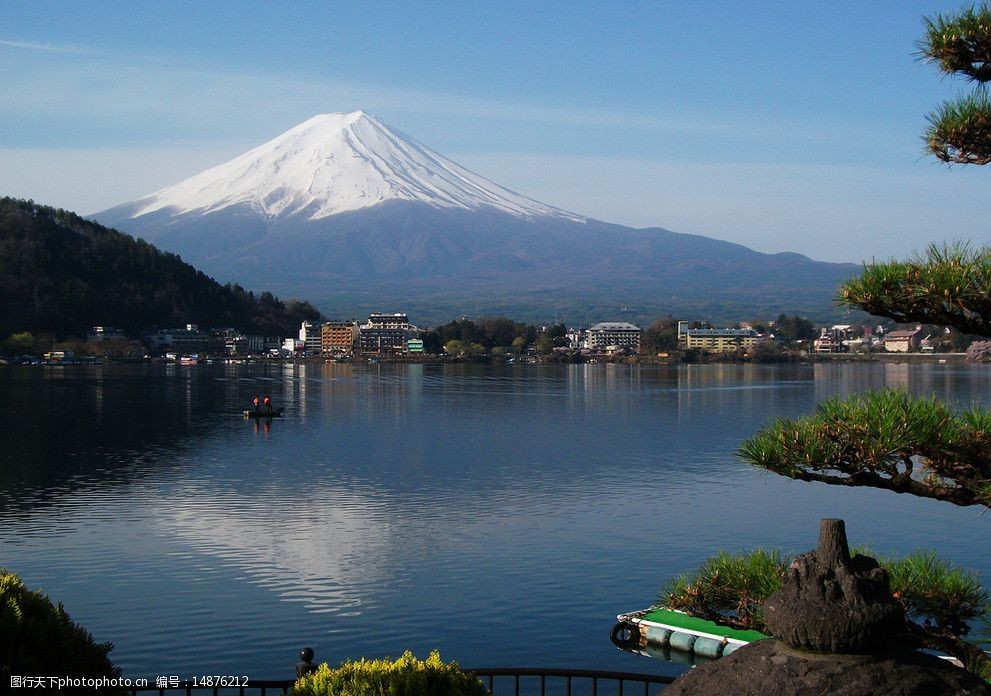 富士山遠眺圖片圖片-圖行天下圖庫