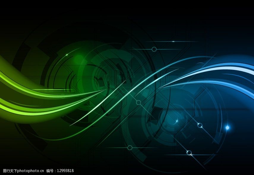 动感线条线路环形教育科技背景图片