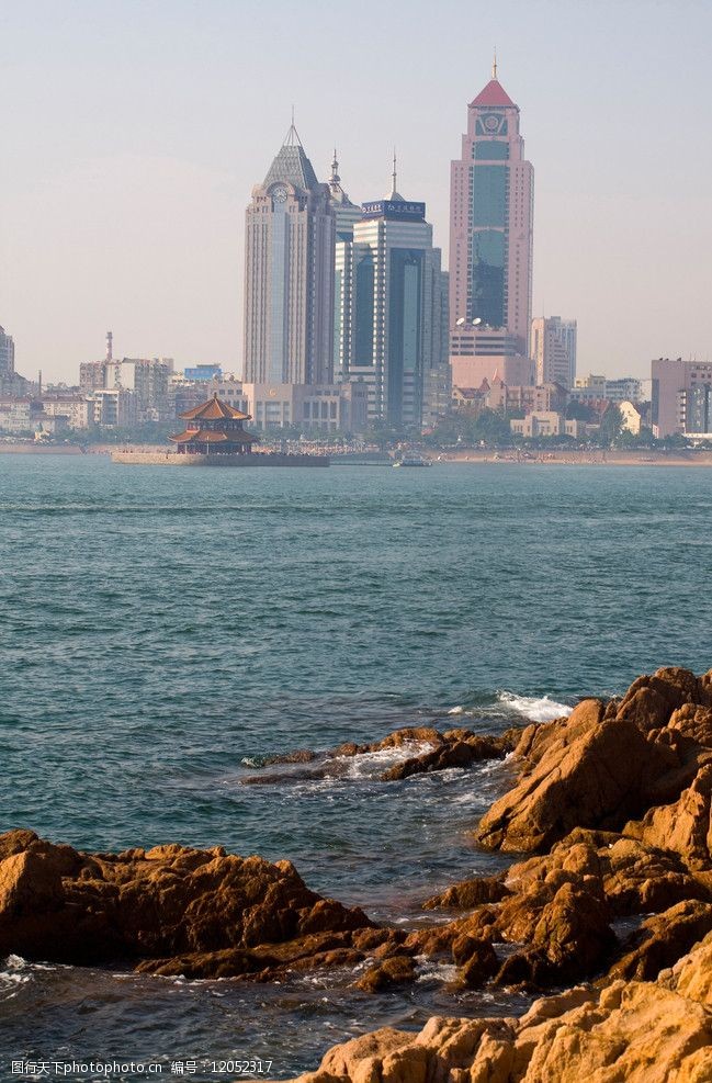 山东青岛海岸远景图片