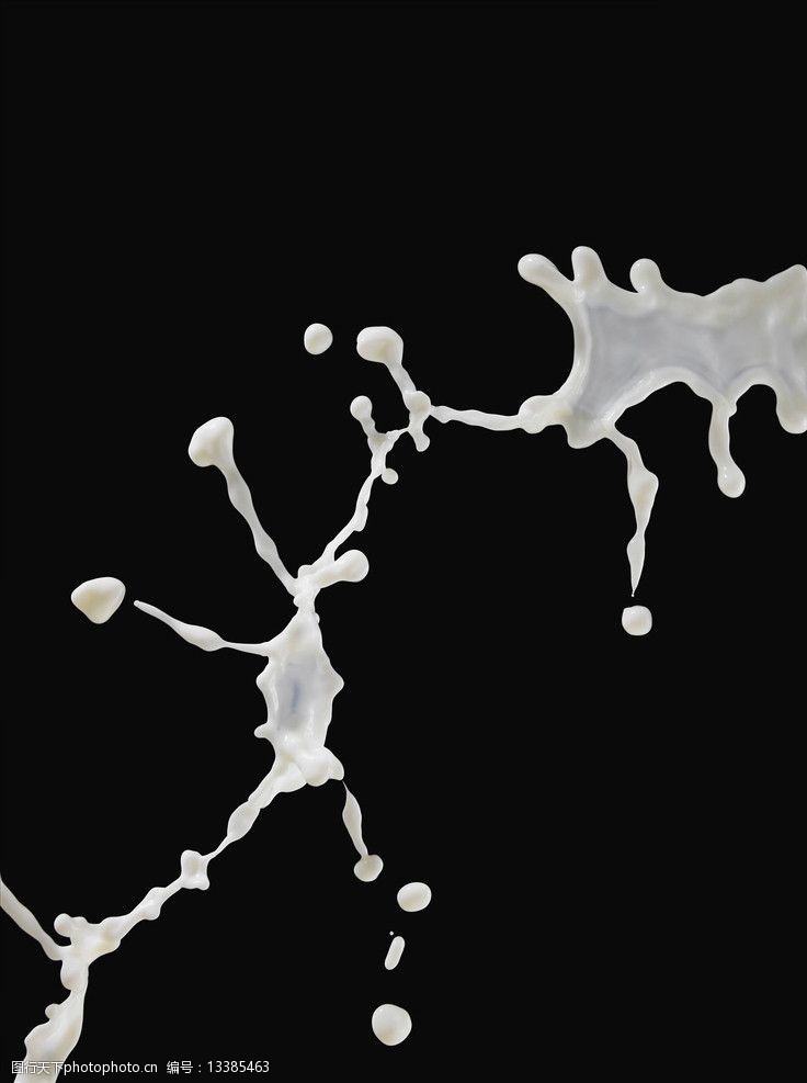 白色涂绘颜料飞溅图片