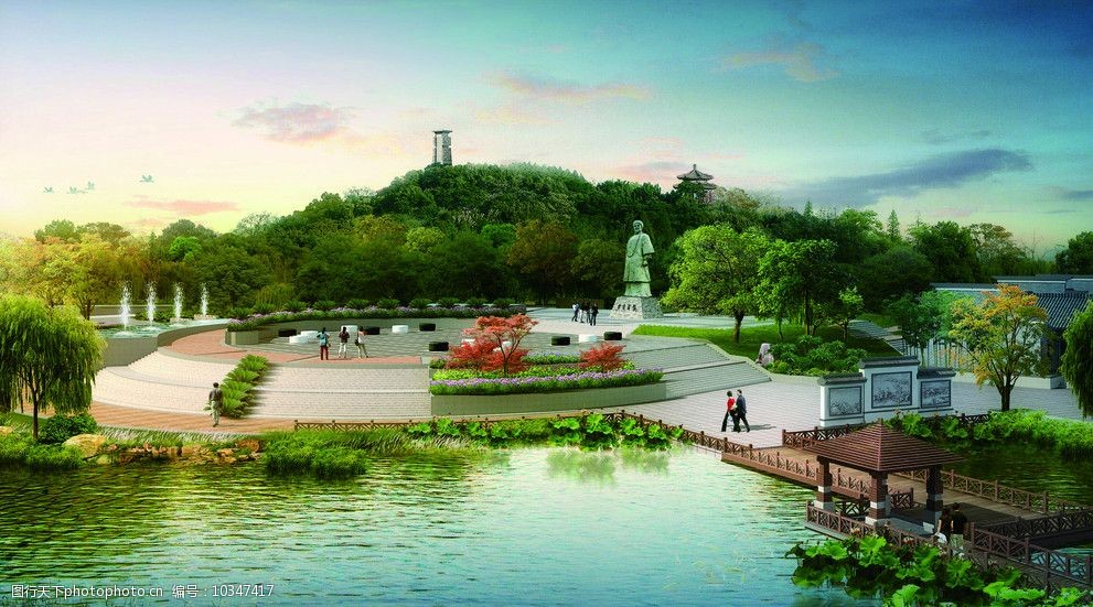 曾国藩广场图片