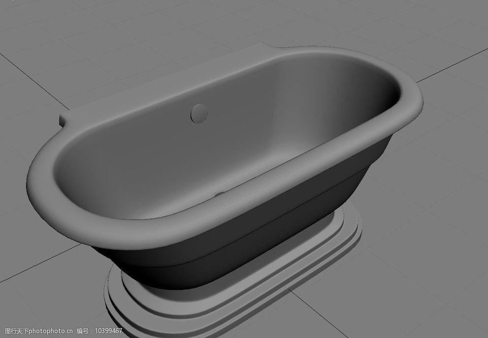 浴缸模型图片