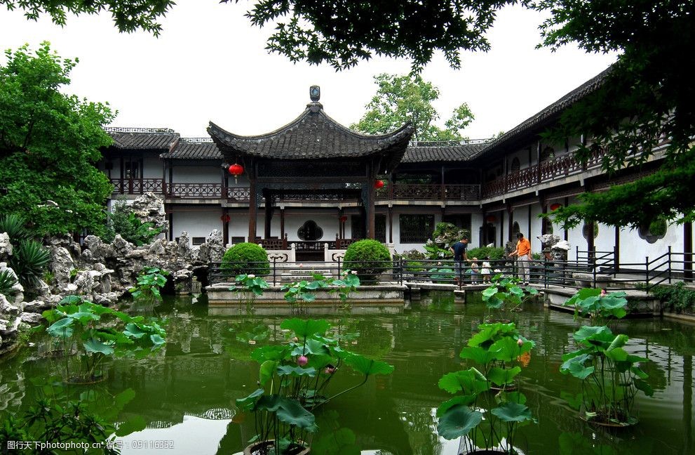 何园水心亭图片