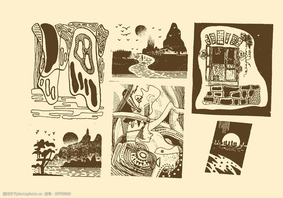 风景装饰画图片