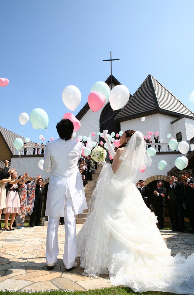 婚礼外场庆祝图片