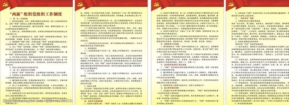 两新组织党组织工作制度图片