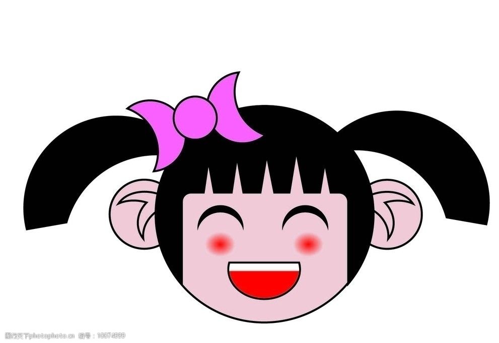 卡通女孩头像图片