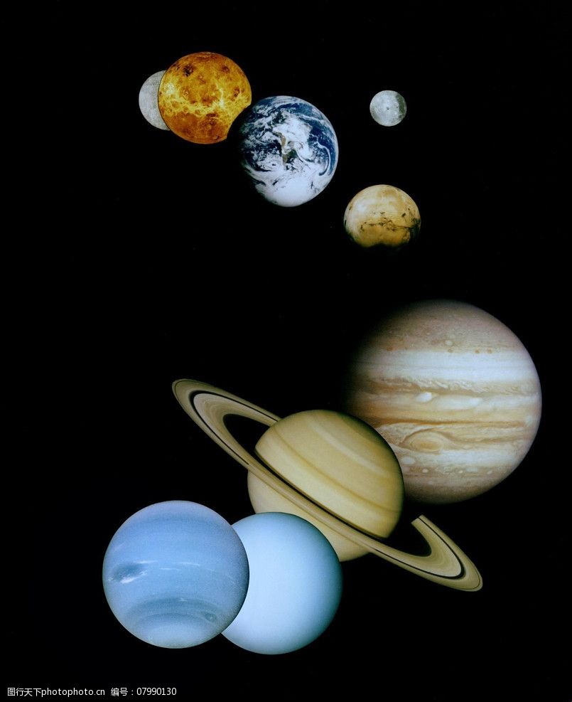 八大行星 手机壁纸图片
