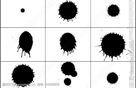 墨点ps笔刷墨点笔刷图片
