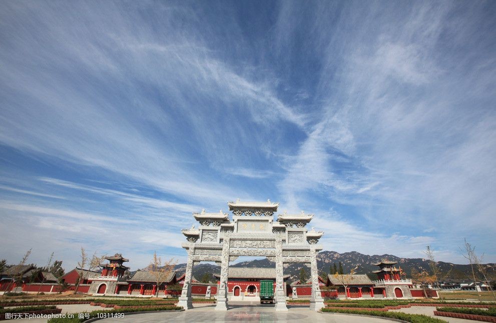 宏伟石门汉白玉石门图片