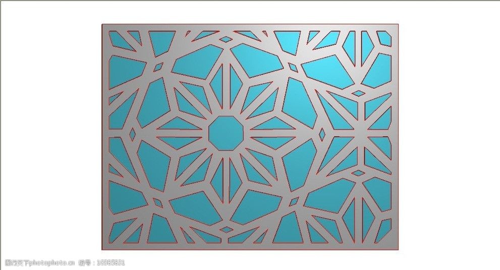 线稿线雕缕空花纹通花图片