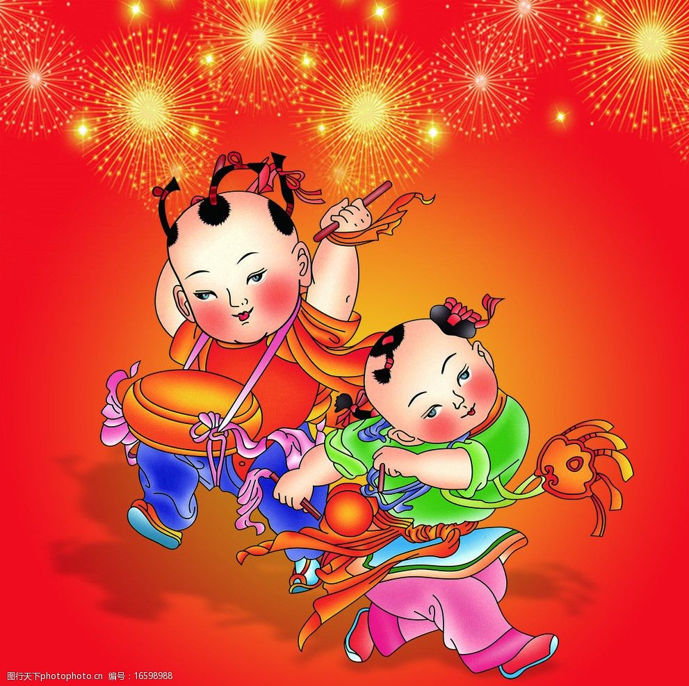 中国传统娃娃图片