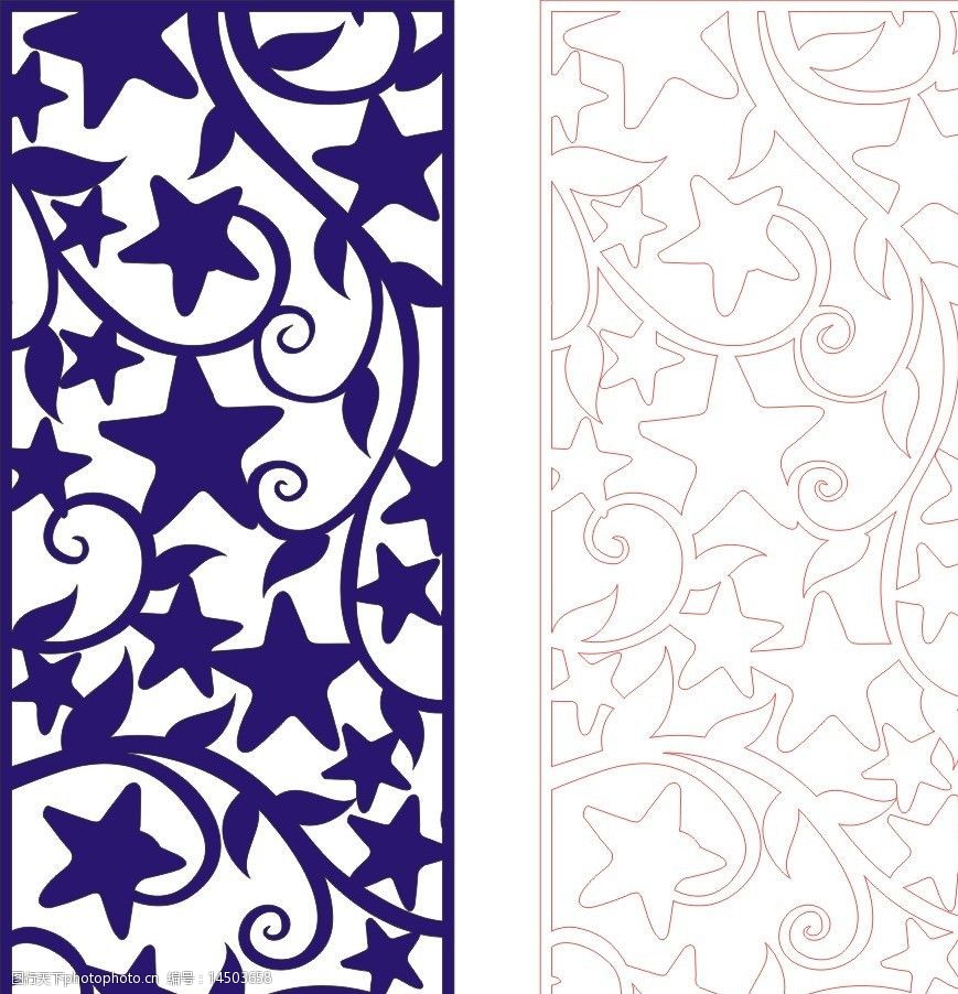 雕花隔断矢量花格背景墙欧式图片