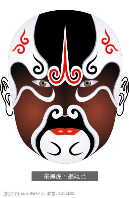 京剧脸谱中国风