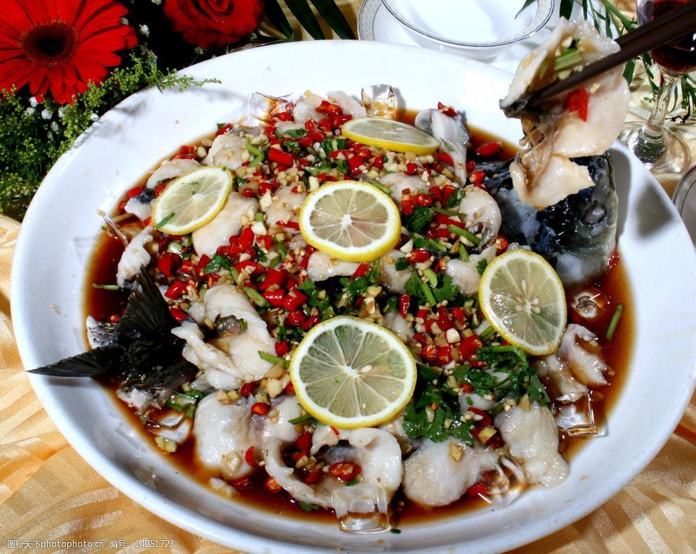 冰镇柠檬鱼图片