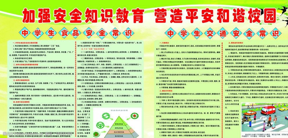 学校安全教育展板图片