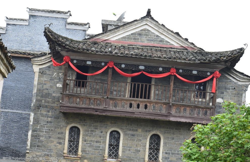 渼陂古村秀楼图片