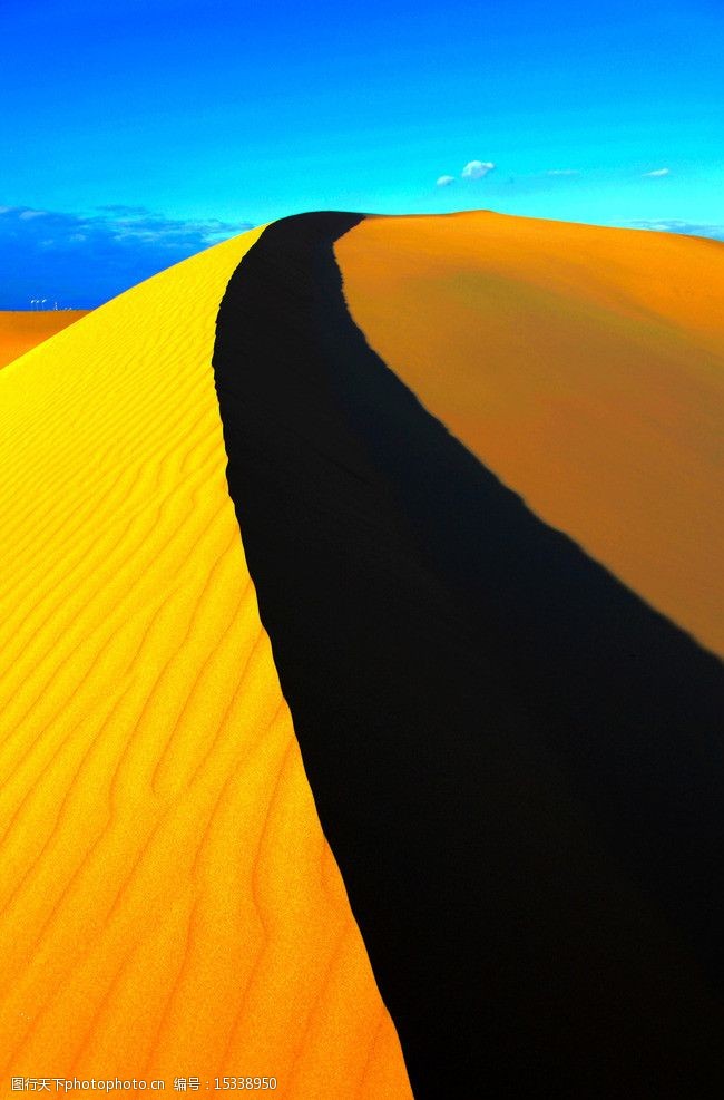 金黄色的沙漠图片