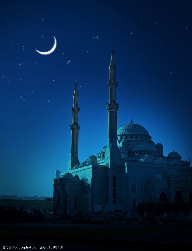 明月夜穆斯林图片