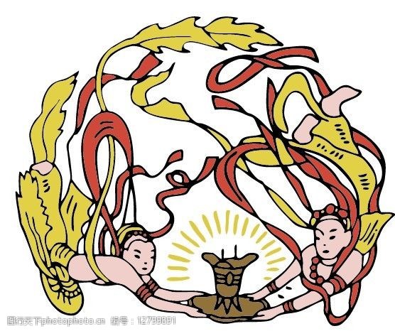 茅台酒敦煌飞天女图片