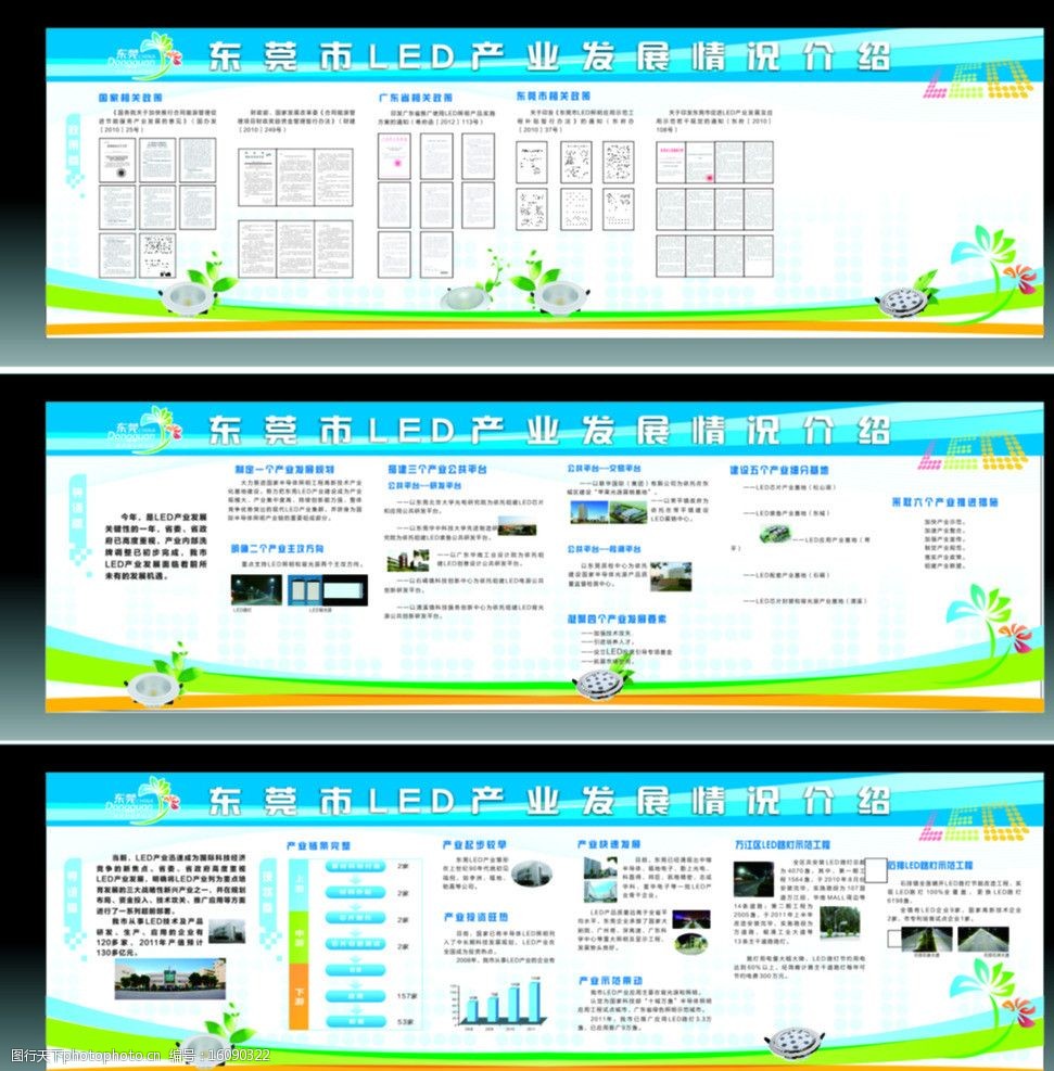 led燈 廣東東莞logo 文案編輯 色帶 圖片東莞logo 表格 展板模板 廣告