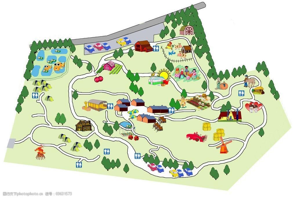 采摘园导游图图片