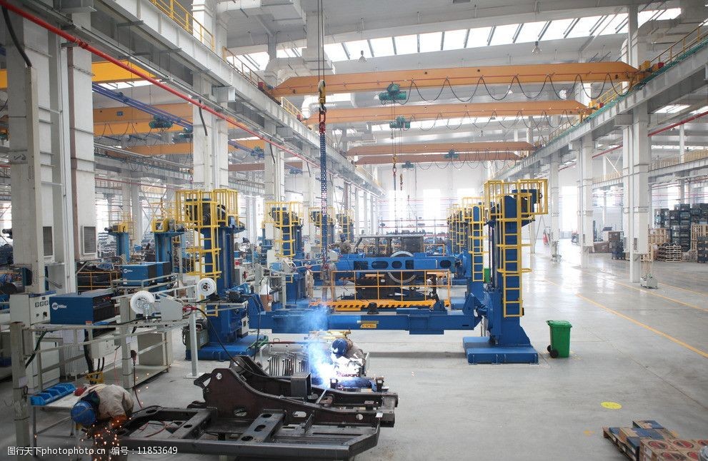 工业上产车间图片