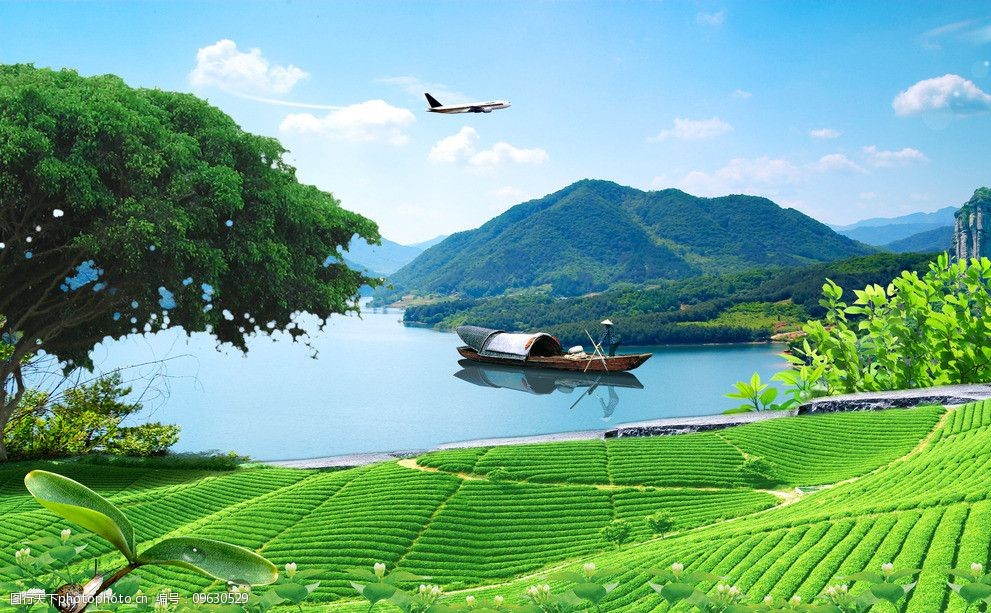 山水田园图片图片-图行天下图库