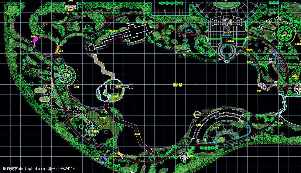 小区规划公园总平面图片