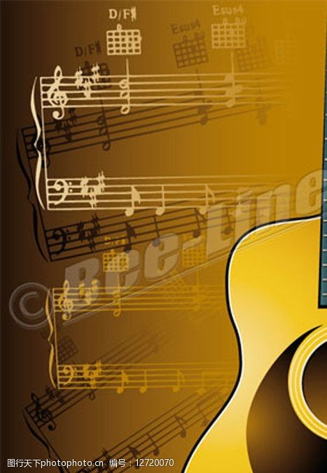 关键词:吉他音乐 吉他 乐曲 五线谱 卡通 音乐 艺术 其他设计 广告